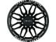 Impact Wheels 819 Gloss Black Milled 8-Lug Wheel; 20x10; -19mm Offset (17-22 F-250 Super Duty)