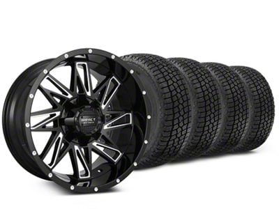 17x9 Impact Wheels 814 & 33in Milestar All-Terrain Patagonia AT/R Tire Package (02-08 RAM 1500, Excluding Mega Cab)