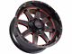 Impact Wheels 804 Gloss Black and Red Milled 6-Lug Wheel; 20x10; -12mm Offset (19-24 RAM 1500)