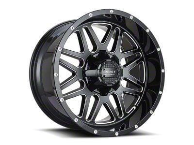 Impact Wheels 806 Gloss Black Milled 6-Lug Wheel; 22x12; -44mm Offset (19-24 RAM 1500)