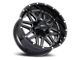 Impact Wheels 806 Gloss Black Milled 6-Lug Wheel; 22x12; -44mm Offset (19-24 RAM 1500)