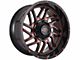 Impact Wheels 808 Gloss Black and Red Milled 6-Lug Wheel; 20x10; -12mm Offset (19-24 RAM 1500)