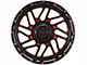 Impact Wheels 808 Gloss Black and Red Milled 6-Lug Wheel; 20x10; -12mm Offset (19-24 RAM 1500)