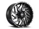 Impact Wheels 809 Gloss Black Milled 6-Lug Wheel; 20x10; -12mm Offset (19-24 RAM 1500)