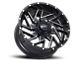 Impact Wheels 809 Gloss Black Milled 6-Lug Wheel; 20x10; -12mm Offset (19-24 RAM 1500)