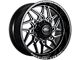 Impact Wheels 829 Gloss Black Milled 6-Lug Wheel; 20x10; -12mm Offset (19-24 RAM 1500)