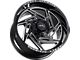 Impact Wheels 830 Gloss Black Milled 6-Lug Wheel; 22x12; -44mm Offset (19-24 RAM 1500)