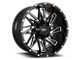Impact Wheels 814 Gloss Black Milled 6-Lug Wheel; 18x9; 0mm Offset (19-24 Sierra 1500)