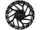 Impact Wheels 823 Gloss Black Milled 6-Lug Wheel; 20x10; -12mm Offset (19-24 Sierra 1500)