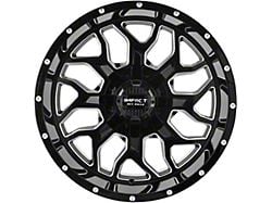 Impact Wheels 813 Gloss Black Milled 6-Lug Wheel; 20x10; -12mm Offset (19-25 Silverado 1500)