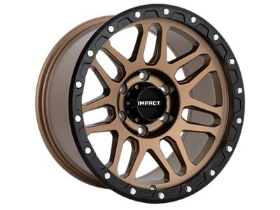 Impact Wheels 883 Bronze with Black Bead 6-Lug Wheel; 17x9; 0mm Offset (14-18 Silverado 1500)