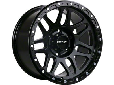 Impact Wheels 883 Satin Black 6-Lug Wheel; 17x9; -12mm Offset (14-18 Silverado 1500)