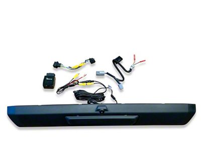 Infotainment TailGate Handle Backup Camera Kit with OBD Genie Rear View Camera Programmer (17-19 F-350 Super Duty w/ 4-Inch Display)