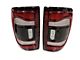 Infotainment Factory OEM LED Tail Lights; Chrome Housing; Black/Red Lens (19-24 RAM 1500 w/ Factory Halogen Tail Lights)