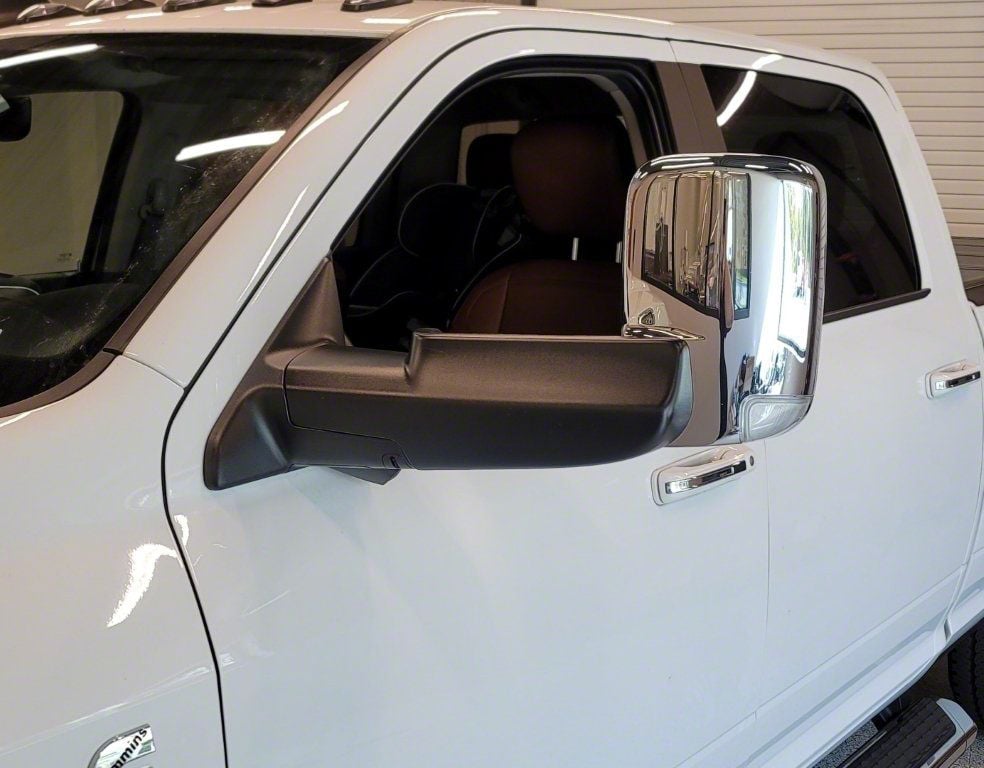 Infotainment RAM 1500 Power Folding Towing Mirrors; Chrome CBDLMIR