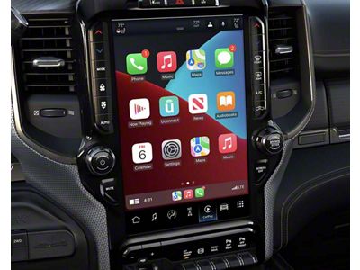 Infotainment UBQ Uconnect 5 NAV with 12-Inch Touchscreen, Wireless Apple CarPlay and Android Auto Upgrade (19-21 RAM 1500 w/ 12-Inch Display)