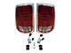 Infotainment Factory OEM LED Tail Lights; Chrome Housing; Red Lens (13-18 RAM 2500 w/ Factory Halogen Tail Lights)