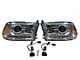 Infotainment Factory Projector LED BiHalogen Headlights; Chrome Housing; Clear Lens (13-18 RAM 2500 w/ Factory Halogen Quad Headlights)