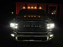 Infotainment OEM Factory LED Headlights; Chrome Housing; Clear Lens (19-24 RAM 2500 w/ Factory Halogen Headlights)