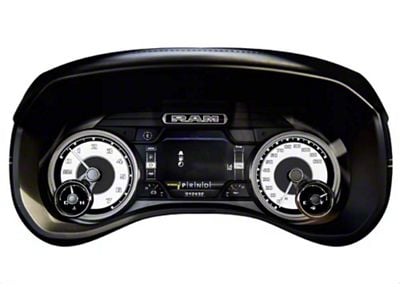 Infotainment Speedometer EVIC Instrument Panel Cluster; White (19-24 6.4L RAM 2500)