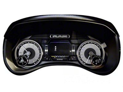 Infotainment Speedometer EVIC Instrument Panel Cluster; Silver (19-24 6.4L RAM 3500)