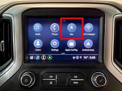Infotainment IOR to IOU GPS Navigation Wireless CarPlay and Auto Upgrade without SiriusXM Add-On (2019 Sierra 1500)