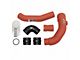 Injen SES Intercooler Pipes; Wrinkle Red (17-22 6.7L Powerstroke F-350 Super Duty)