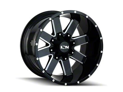 ION Wheels 141 Gloss Black Milled 5-Lug Wheel; 17x9; 18mm Offset (02-08 RAM 1500, Excluding Mega Cab)