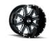 ION Wheels 141 Gloss Black Milled 6-Lug Wheel; 18x9; 18mm Offset (07-13 Sierra 1500)