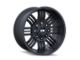 ION Wheels 144 Matte Black 6-Lug Wheel; 17x9; -12mm Offset (07-13 Sierra 1500)