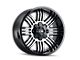 ION Wheels 144 Satin Black Machined 6-Lug Wheel; 20x10; -19mm Offset (07-13 Sierra 1500)