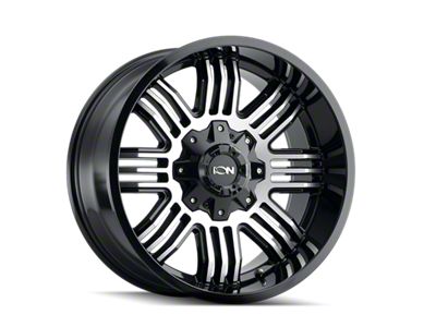 ION Wheels 144 Satin Black Machined 6-Lug Wheel; 20x9; 18mm Offset (07-13 Sierra 1500)