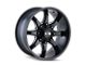 ION Wheels 181 Satin Black Milled 6-Lug Wheel; 20x9; -12mm Offset (07-13 Sierra 1500)