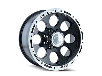 ION Wheels 174 Gloss Black Machined 5-Lug Wheel; 17x9; 0mm Offset (09-18 RAM 1500)