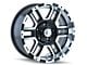 ION Wheels 179 Satin Black Machined 5-Lug Wheel; 17x8; 10mm Offset (09-18 RAM 1500)