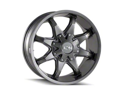 ION Wheels 181 Gloss Graphite 5-Lug Wheel; 17x9; 18mm Offset (09-18 RAM 1500)