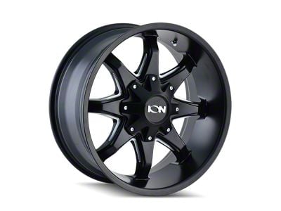 ION Wheels 181 Satin Black Milled 8-Lug Wheel; 20x12; -44mm Offset (11-16 F-350 Super Duty SRW)