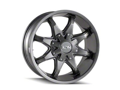 ION Wheels 181 Gloss Graphite 6-Lug Wheel; 20x9; 18mm Offset (14-18 Silverado 1500)