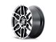 ION Wheels 146 Matte Black Machined with Dark 8-Lug Wheel; 17x9; 0mm Offset (03-09 RAM 2500)