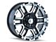 ION Wheels 179 Satin Black Machined 8-Lug Wheel; 18x9; 12mm Offset (03-09 RAM 2500)