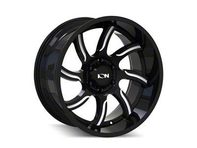 ION Wheels TYPE 151 Gloss Black Milled 8-Lug Wheel; 17x9; 0mm Offset (03-09 RAM 3500 SRW)