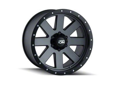 ION Wheels 134 Matte Gunmetal 6-Lug Wheel; 18x10; -19mm Offset (07-13 Sierra 1500)