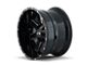 ION Wheels TYPE 141 Gloss Black Milled 6-Lug Wheel; 17x9; 18mm Offset (07-13 Sierra 1500)