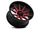 ION Wheels TYPE 143 Gloss Black with Red Machined 6-Lug Wheel; 18x9; 18mm Offset (07-13 Sierra 1500)