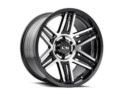 ION Wheels TYPE 147 Black Machined 6-Lug Wheel; 20x9; 18mm Offset (07-13 Sierra 1500)