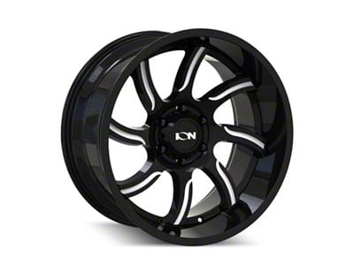 ION Wheels TYPE 151 Gloss Black Milled 6-Lug Wheel; 20x9; 0mm Offset (07-13 Sierra 1500)