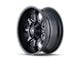 ION Wheels 181 Satin Black Milled 8-Lug Wheel; 20x12; -44mm Offset (11-14 Sierra 2500 HD)