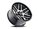 ION Wheels TYPE 147 Black Machined 8-Lug Wheel; 20x9; 0mm Offset (11-14 Sierra 2500 HD)