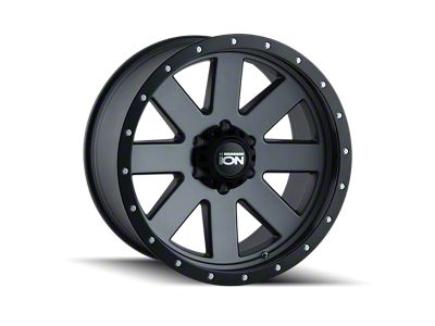 ION Wheels 134 Matte Gunmetal 6-Lug Wheel; 20x10; -19mm Offset (07-13 Silverado 1500)