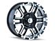 ION Wheels 179 Satin Black Machined 6-Lug Wheel; 17x8; 10mm Offset (07-13 Silverado 1500)